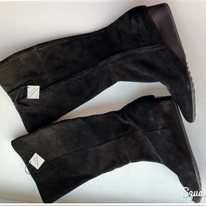 Cole Haan EXTENDED CALF suede wedge boots NWT
